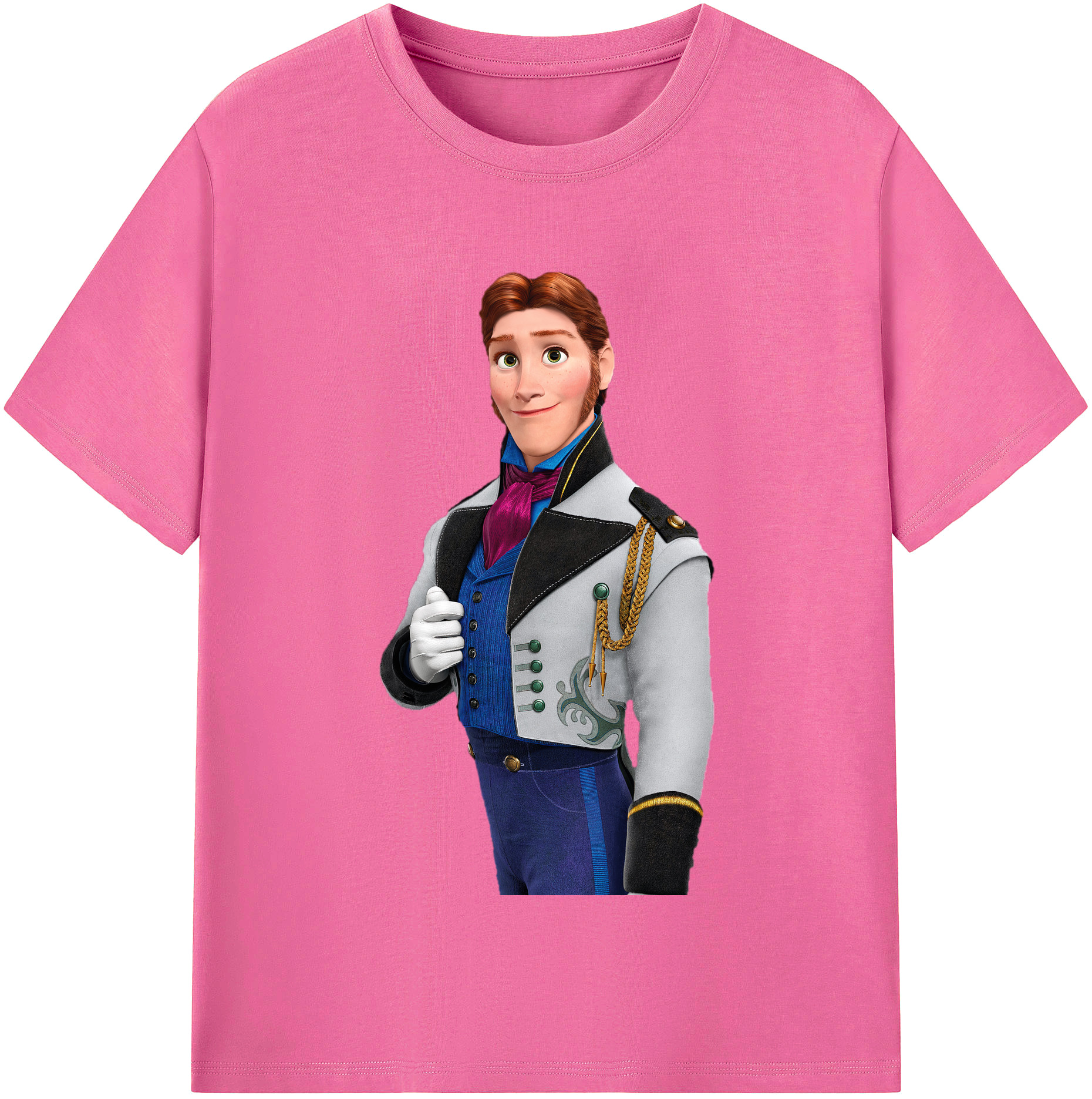 （画像用） アナと雪の女王 アンナ エルサ Frozen Anna Elsa レディースカジュアルプリントTシャツ（綿100％）
